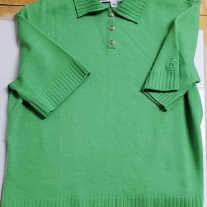 Ladies St. John Short Sleeve Sweater